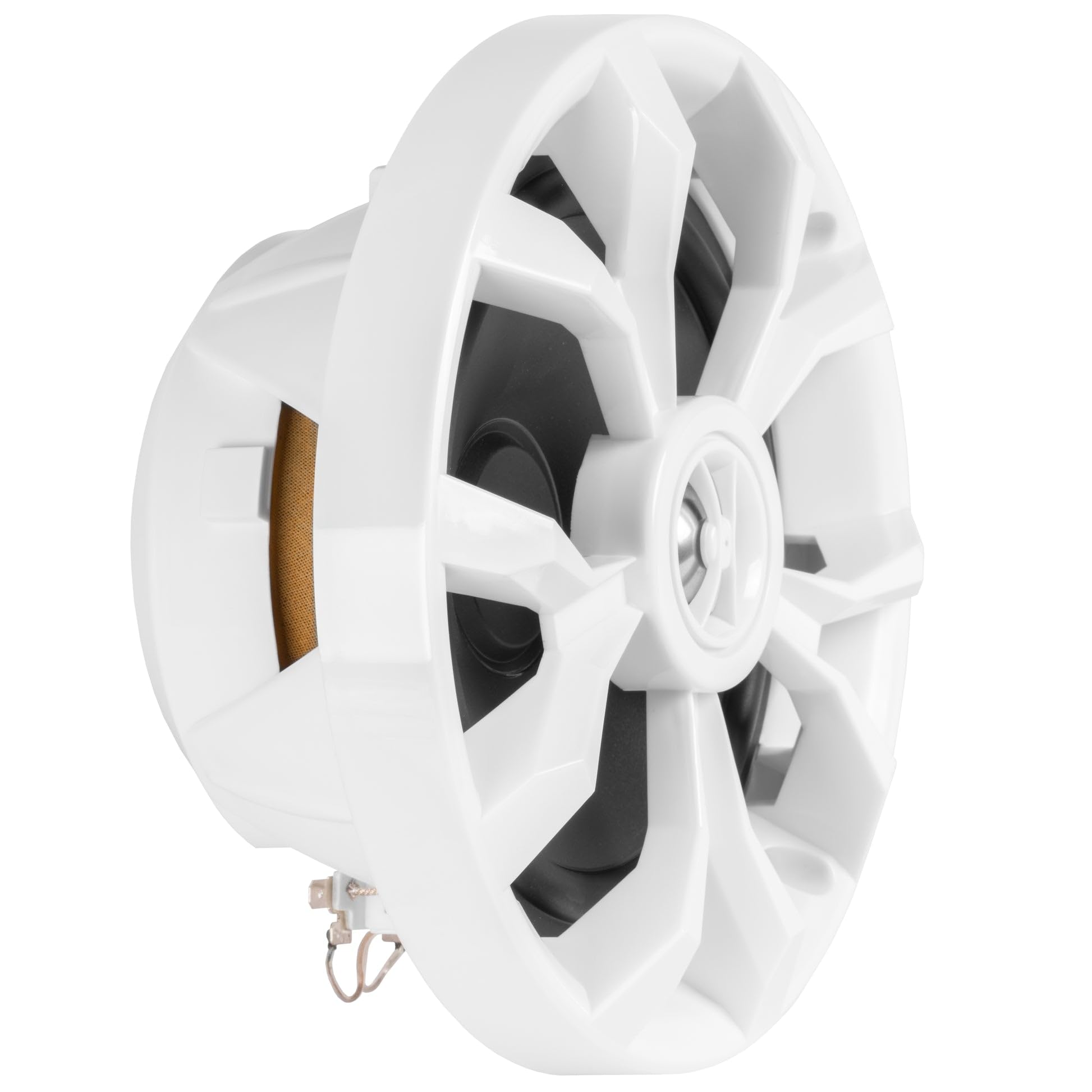 Belva Bbms65W 400W Peak (200W Rms) 6.5' 2 Way White Coaxial Marine Speakers For Boats/Atv/Utv/Sxs/Powersport